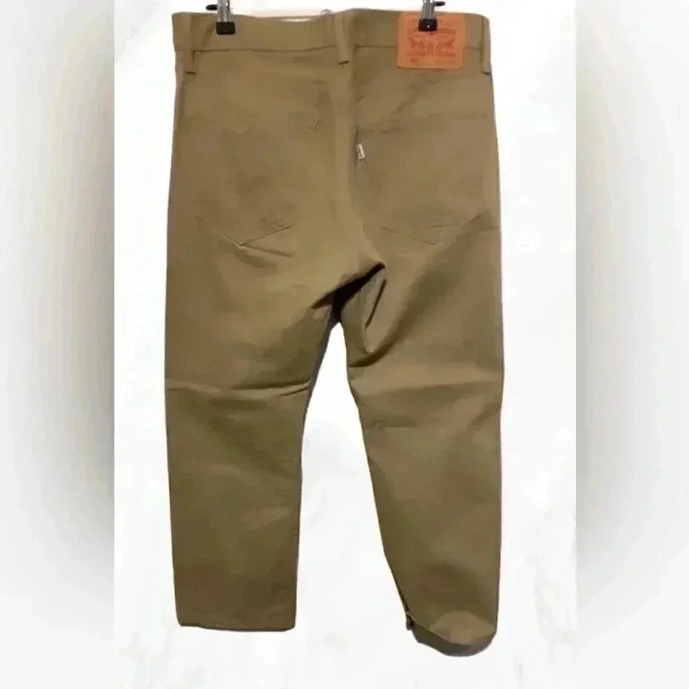 Levi’s 505 tan 5 pocket relaxed fit straight leg denim pants 34